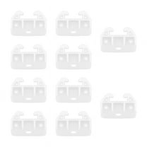 20Pcs Drawer Track Guides Plastic Drawer Guides Drawer Slides Replacement Furniture Parts for Dresse White plastic
