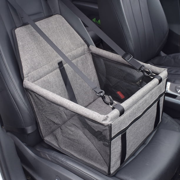Bolsa transportadora para perros y gatos con asiento elevador, asiento elevador para coche de tela Oxford impermeable, adecuado para mascotas pequeñas y medianas.