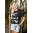 thumbnail image 5 of Not Today Satan Funny Christian Men's Graphic T Shirt Tees Brisco Brands S, 5 of 6
