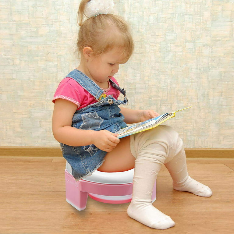 Travel Potty 2-in-1 Portable Potty Trainer Foldable Traveling Potty  Training Seat Toilet (pink) (d-583-a)