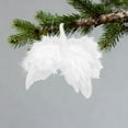 thumbnail image 6 of 10 Pieces Angel Feather Wings Ornaments, 6.3 x 5.5 Inch White Feather Christmas Decorations for Tree, Vintage Hanging Pendant for Xmas Party, DIY Craft, Home & Wedding Decor, 6 of 6