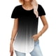 thumbnail image 2 of Blusas de Algodón para las Mujeres Impresas 3/4 Mangas Cuello Redondo Casual, Camisetas Casuales de Mujer para el Hogar Y Diario, 2 of 5