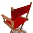 thumbnail image 4 of LuXeo Russell Teak Director Folding Chair, Red, 4 of 5