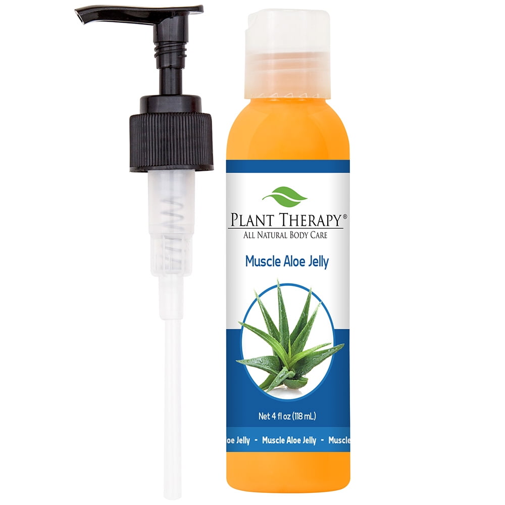 Plant Therapy Essential Oils Muscle Aloe Aromatherapy Jelly, 4 oz All