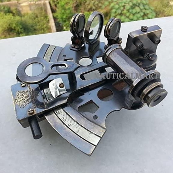 NAUTICALMART Maritime Marine Solid Brass Ship Sextant