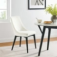 thumbnail image 6 of Modway Viscount 19" Modern Performance Velvet Dining Chair in Black/Navy, 6 of 9