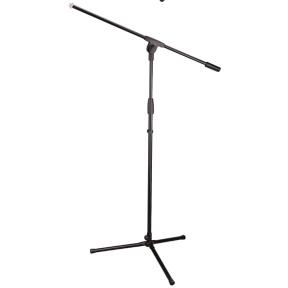 Xpix Tripod Boom Microphone Adjustable Floor Stand - Black
