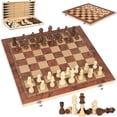 thumbnail image 1 of Tablero de Ajedrez WEIHJMXG Juegos 3 en 1 de Madera, 1 of 4