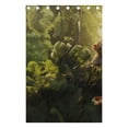 thumbnail image 4 of Monkey Leaves Flowers Black Out Curtains 72 Inch Length Curtains for Sliding Glass Doors Bedroom Living Room 2 Pack, 4 of 6