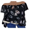 thumbnail image 4 of Womens V Neck T Shirts Plus Size Short Sleeve Blouse Lace Up Drawstring Loose Tops Summer Tee, 4 of 6