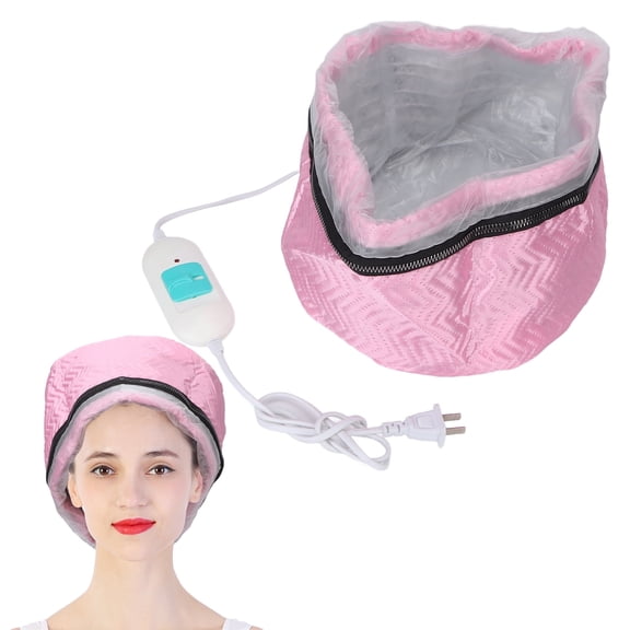 Hair Thermal Treatment Cap, US Plug 110‑220V Electric Heating Cap Temperature Adjustable Deep Conditioning Heat Cap Hair Heat Treatment Cap Nursing Cap Hair Heat Treatment Cap for Hair Care