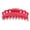 Red, variant on 4 inch Scalloped Jaw Clip with Holes-Red