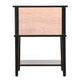 thumbnail image 4 of Knubmt Wood Nightstand with Open Shelf and 2 Drawers, Beside Table for Home, Bedroom, Black, 4 of 4