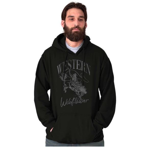 Vintage Cowboy Western Wildflower Hoodie Sweatshirt Women Men Brisco Brands S