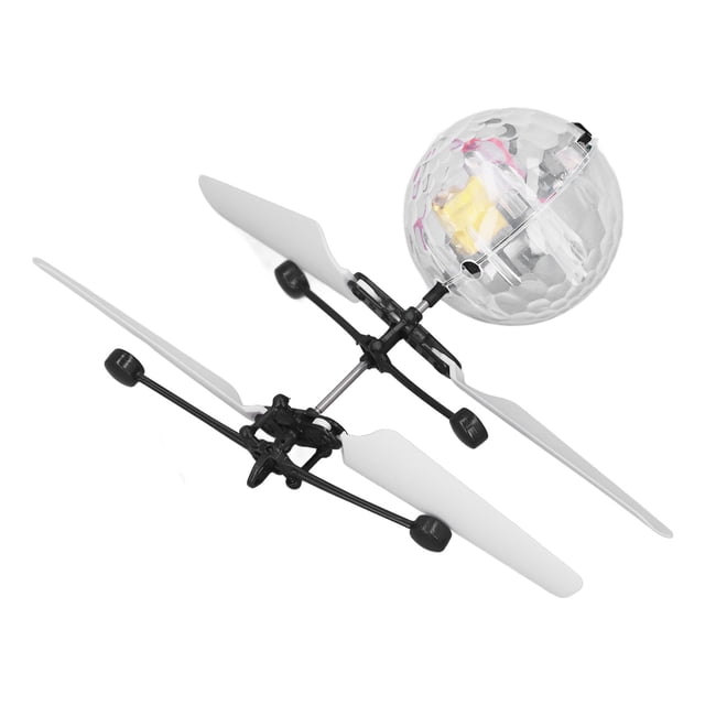 Induction Flying Orb Ball, Stable ABS USB Charging Smart Sensor Premium Blades Fall Resistant Intelligent Flying Suspension Ball LED Light for Playground Crystal Ball