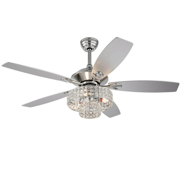 Tfcfl 52 Crystal Ceiling Fan Light Modern Bedroom Chandelier 3 Sd Remote Control Com Tfcfl 52 Crystal Ceiling Fan Light, Tight Ceiling Fan