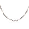 thumbnail image 5 of 10k Rose Gold 3.20 Ct. Diamond Chain Necklace, 5 of 5