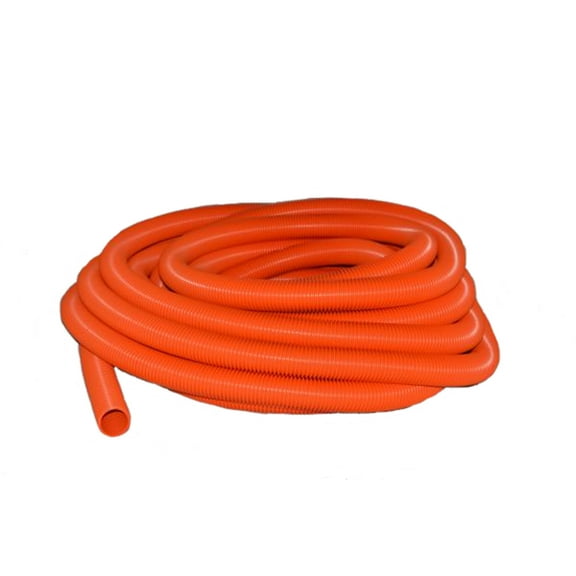 30 Foot Orange Crushproof 1 1/4 Inch Vacuum Hose