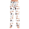 thumbnail image 2 of Bexdxz Halloween Pajama Pants Women Cute Funny Pumpkin Print Pajamas Casual Elastic Waist Pants Fall Pajamas Orange#3 XL, 2 of 9