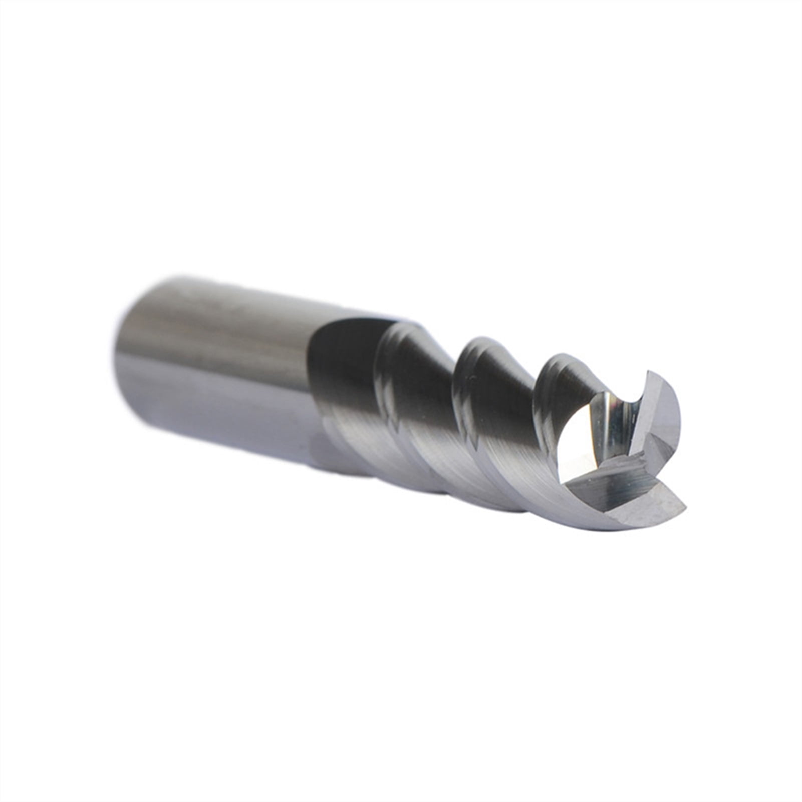 5pcs D12-12-75 Tungsten Steel End Mills 3 Flute Flattened Head Milling Cutters Carbide End mills HRC45 Suitable for Aluminum