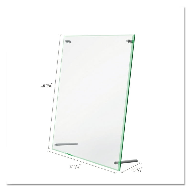 Superior Image Beveled Edge Sign Holder, Letter Insert, Clear/Green-Tinted Edges Superior Image Beveled Edge Sign Holder, Letter Insert, Clear/Green-Tinted Edges