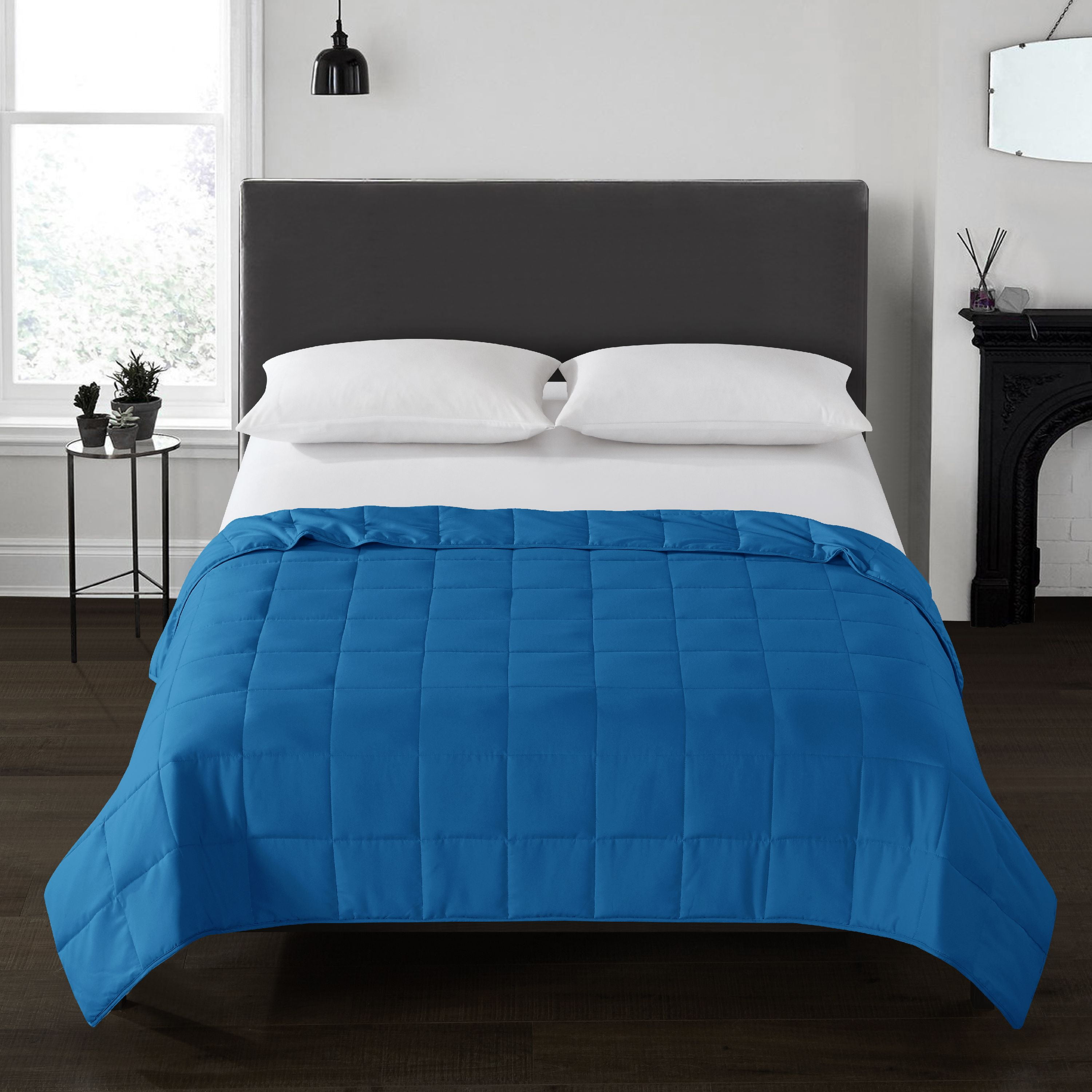 Well Being Soft Weighted Blanket (20lbs, 60"x80", Queen Size), Blue