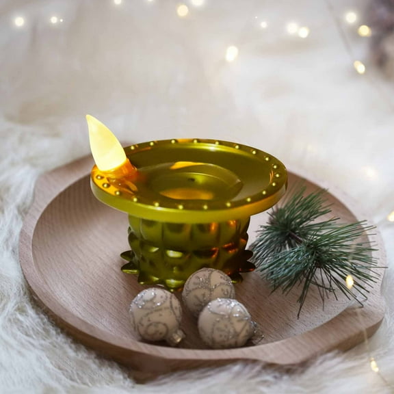 LED Candle Light Indian Small Oil Lamp Floating Water Candle Lantern Festival Water Decoration Ornaments