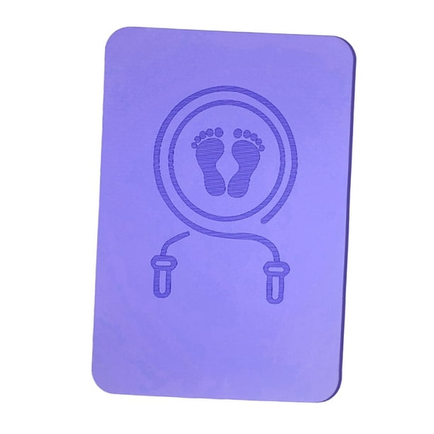 Colchoneta para saltar cuerda, almohadilla de entrenamiento para gimnasio en casa, reducción de ruido, deportes, 1,2 cm de grosor, amortiguación de Púrpura