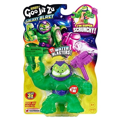 Paquete de héroes de Heroes of Goo Jit Zu Galaxy Blast - Mandíbula de roca súper Scrunchy Heroes of Goo Jit Zu Heroes of Goo Jit Zu