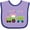 Lavender and Purple, variant on Inktastic Valentine Heart Train Boys or Girls Baby Bib