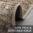 thumbnail image 4 of 2x6 Washable Vintage Runner Rug - Boho Non-Slip Kitchen Runner for Hallways, Laundry & Bedroom, Camel, 4 of 9