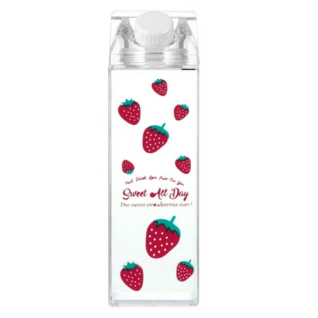 

NUOLUX 500ml Printed Milk Bottle Practical Storage Container Milk Storage Bottle