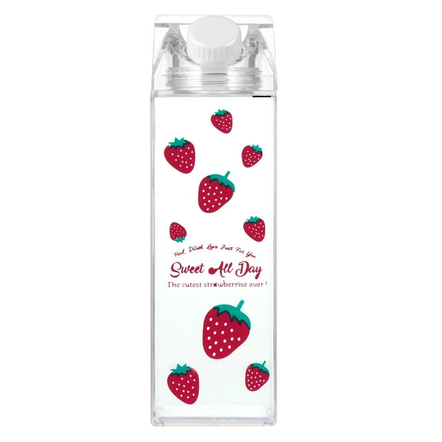 500ml Printed Milk Bottle Practical Storage Container Milk Storage Bottle