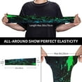 thumbnail image 4 of Glow In Dark Splatter Neon Sun Protection Arm Sleeves Thorn Proof Garden For Men Women,Sweatproof Sun, Black, 4 of 8