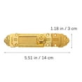 thumbnail image 2 of MasteelfCA European Style Alloy Slide Door Bolt Barrel Latch Vintage Door Security Lock, 2 of 7