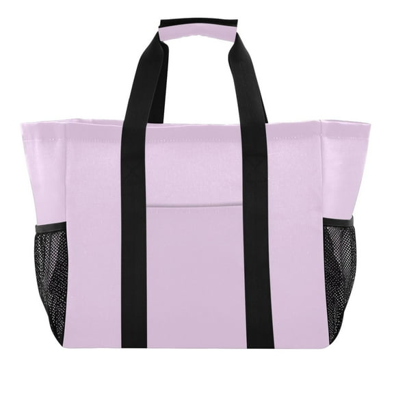 Taro Purple Reusable Grocery Bags with Handle Side Pocket Waterproof Shopping Portable Tote