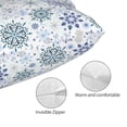thumbnail image 3 of Balery Retro ice blue snowflakes Funda de Cojín Estampada, Regalos para Mujeres, Regalos de Amor para Ella, Regalos para Novia o Esposa, Funda de Almohada-20"x30", 3 of 6