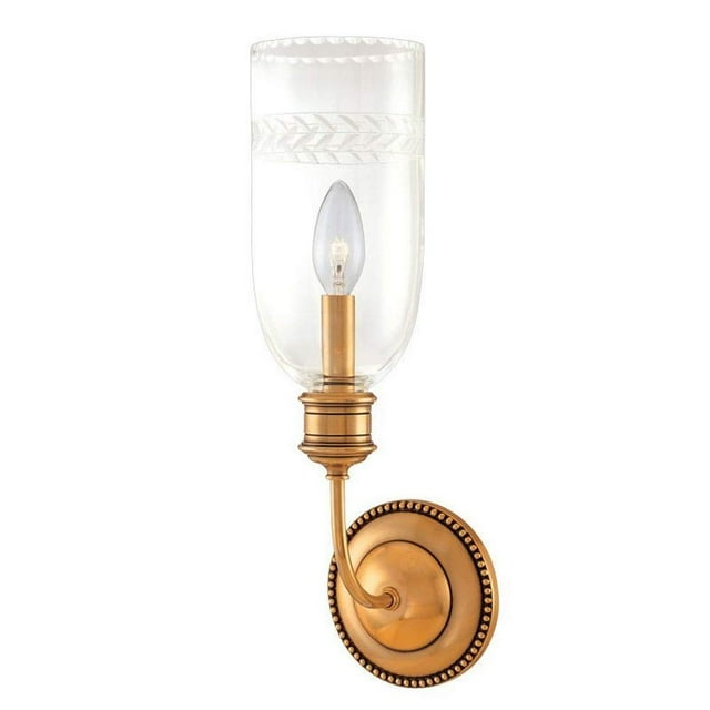 Hudson Valley Lighting 291-AGB Lafayette Collection - One Light Wall Sconce, Aged Brass