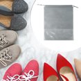 thumbnail image 2 of Unique Bargains 10 Pcs  Dustproof Shoe Dust Bag Shoes Storage Bag Travel Drawstring Storage Bag Gray, 2 of 5