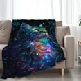 thumbnail image 6 of Fantasy Cat Blanket Cat Throw Blanket Cat Gifts and Decor Cat Blanket for Girls Women Boys Men Soft Warm Cozy Fleece Blanket for Couch Sofa \u200bBed 60"x50", 6 of 6