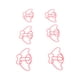 thumbnail image 2 of Clips de papel de metal, clips de papel de 100 piezas Clips de papel de metal de moda Clips de papel pequeños Diseño de clase mundial, 2 of 12