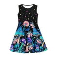thumbnail image 3 of CLOHOMIN Hippie Mushroom Butterfly Girls Princess Tank Dress Size 15-16 Years Novelty Round Neck Midi Sundress Fashion Sleeveless Party Beach Skater Dresses, 3 of 6
