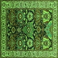 thumbnail image 1 of Ahgly Company Indoor Square Oriental Green Industrial Area Rugs, 3' Square, 1 of 4