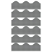 Eureka Gingham Extra Wide Deco Trim, 37 Feet Per Pack, 6 Packs