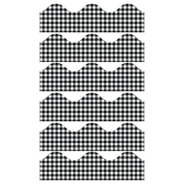 Eureka Gingham Extra Wide Deco Trim, 37 Feet Per Pack, 6 Packs