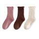 thumbnail image 1 of Girls 3-Pack Cotton Mid-Calf Socks for Toddlers 1-3 Years, Soft Everyday Wear, Easy On/Off, 26.77 Inch Length, 1 of 9