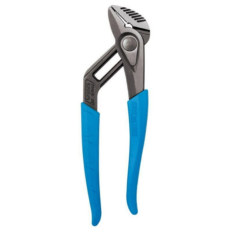 Channellock SpeedGrip 9.5 in. Carbon Steel Push Button Tongue and Groove Pliers Blue 1 pk
