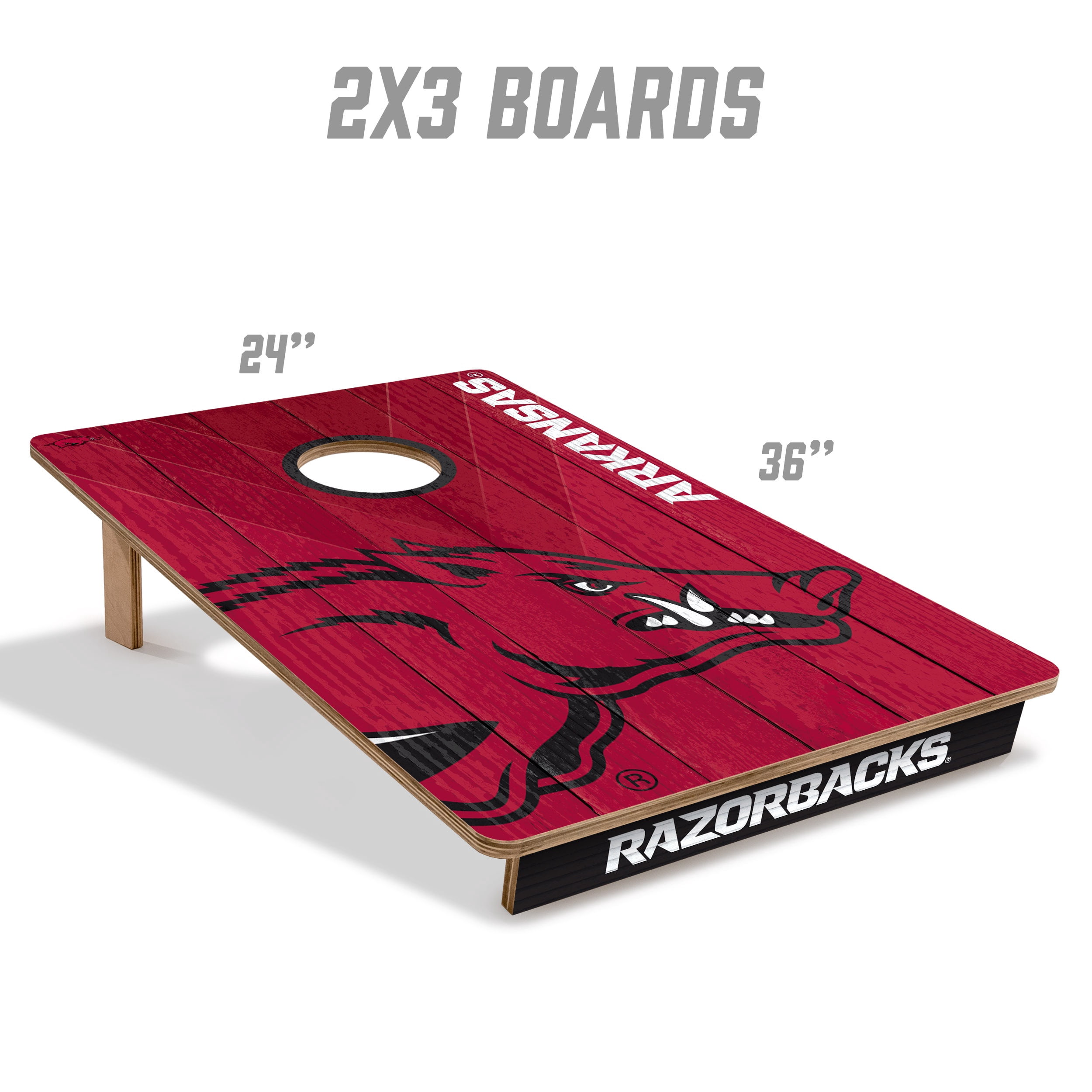 YouTheFan NCAA Arkansas Razorbacks 2' x 3' Cornhole Game