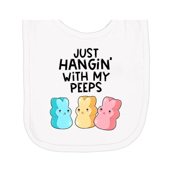 Inktastic Easter Just Hangin' with My Peeps Newborn Bib