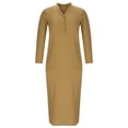 thumbnail image 6 of Dresses for Women 2024 Summer Sexy V-Neck Solid Color Button Long Sleeve Pockets Long Dress Ladies Fashion Sundress, 6 of 8